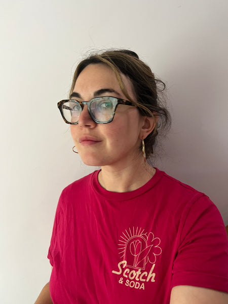 Brass Saturn Hoop Studs