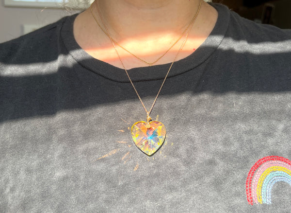 Disco Heart Pendant