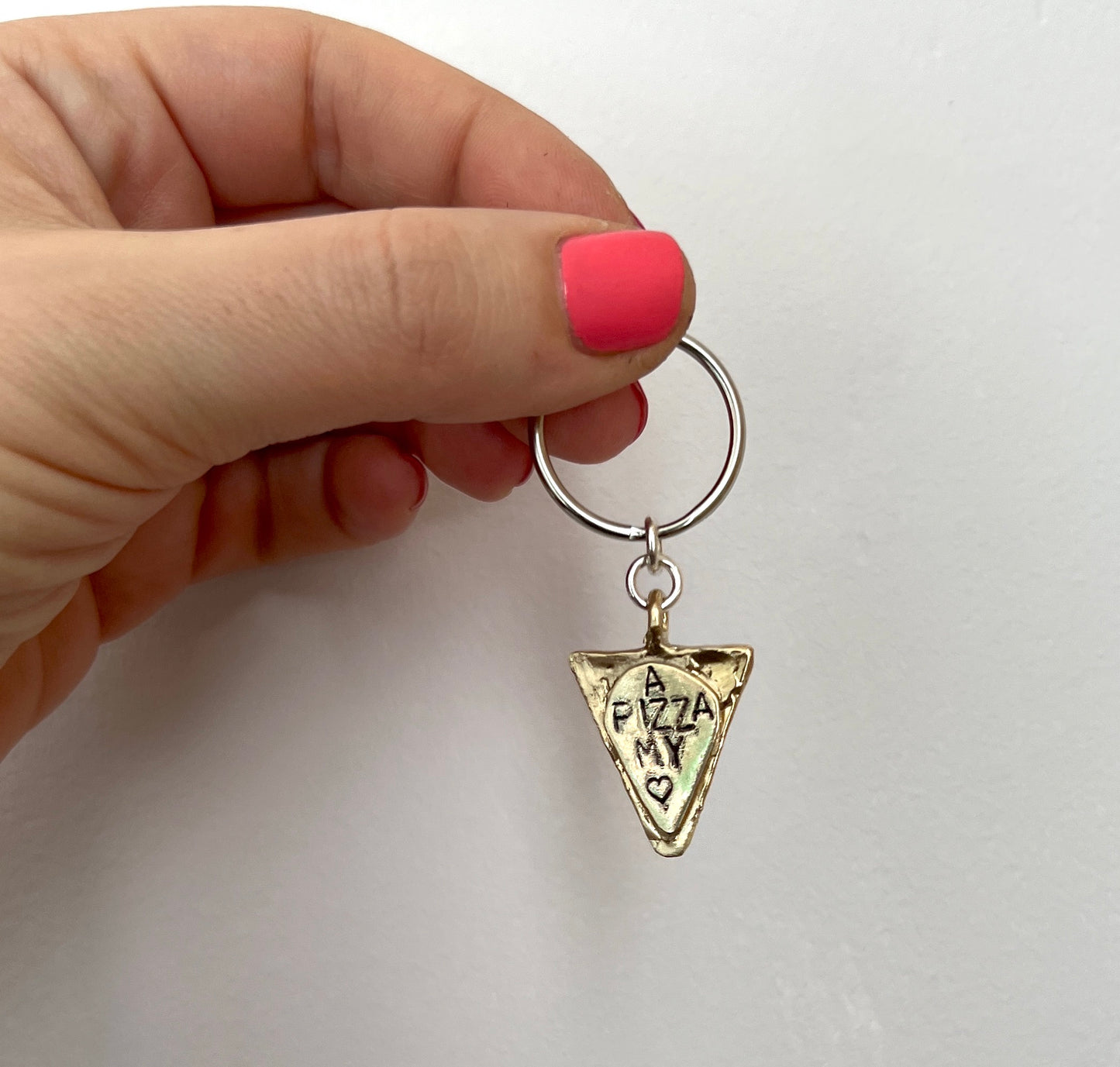 Pizza My Heart Keychain