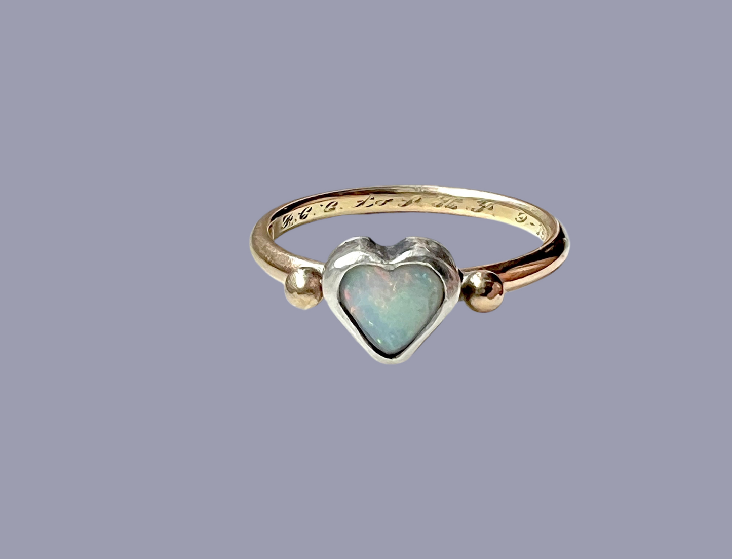 Opal Heart Ring