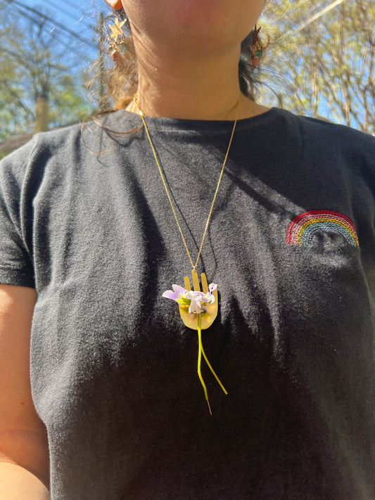 Flower in Hand pendant