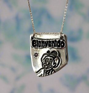 Bienvenido Clown Pendant in Sterling Silver