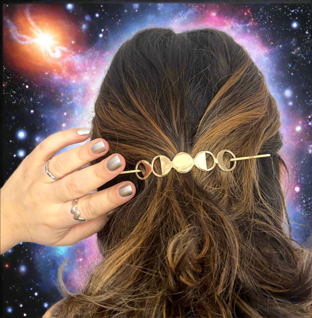 Lunar Moon Phase Hair Slide Hair Pin