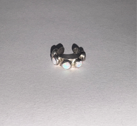 Multi Opal Earcuff in sterling silver