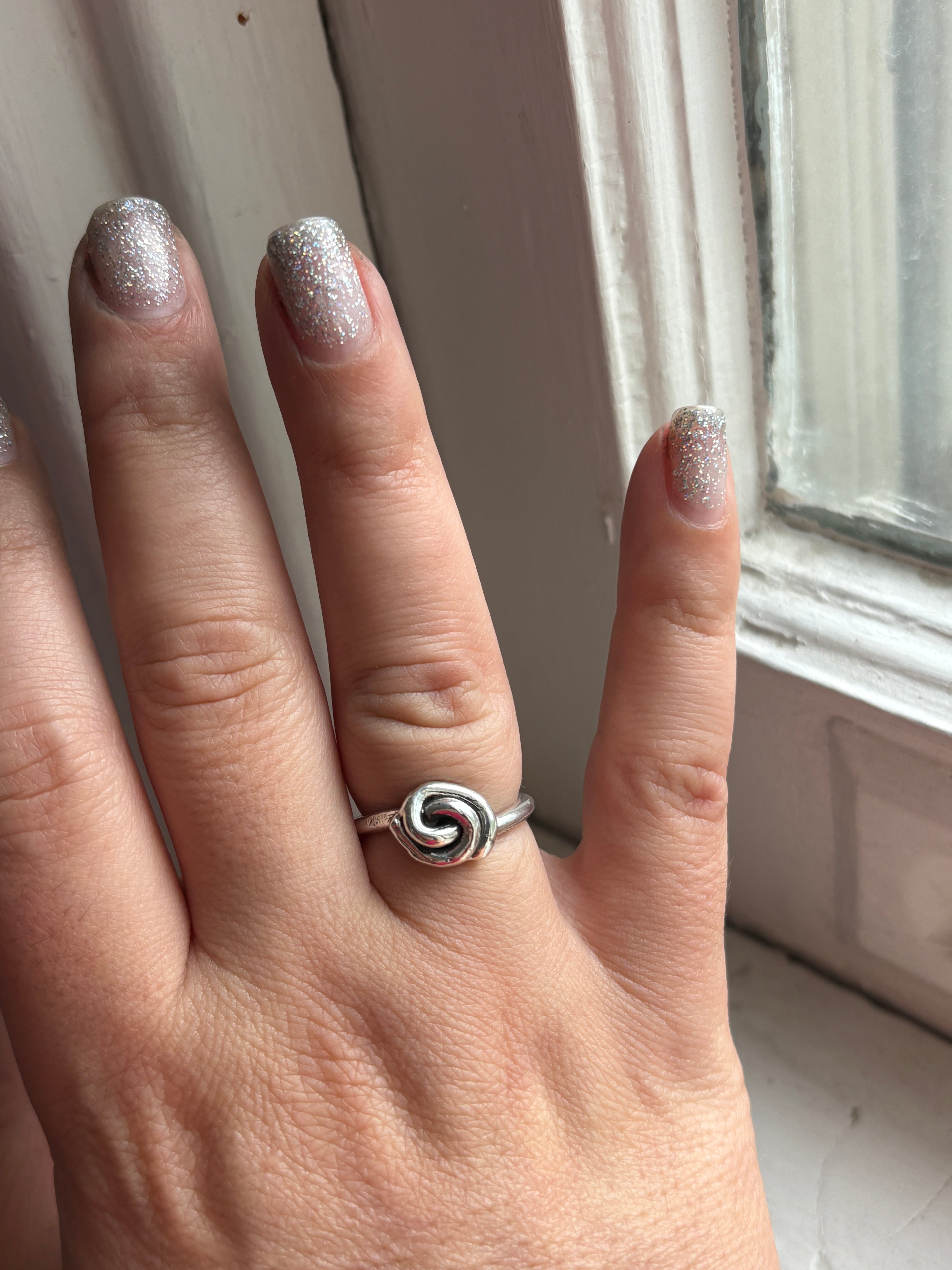 Sterling Love Knot Ring