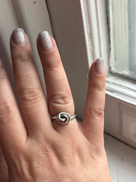 Sterling Love Knot Ring