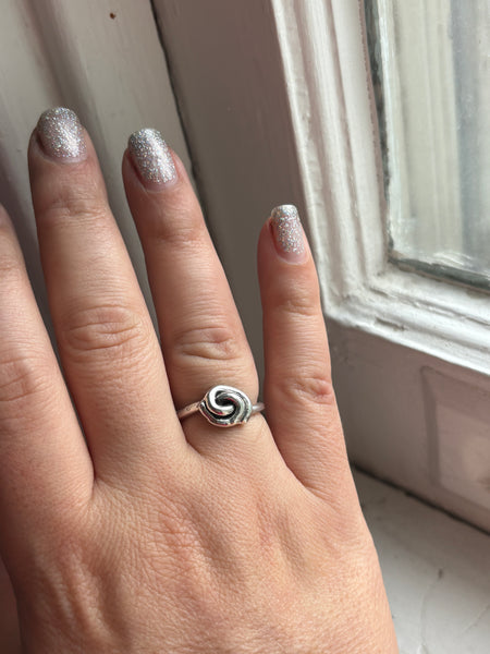 Sterling Love Knot Ring