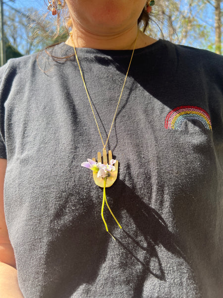 Flower in Hand pendant