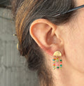 Rainbow Opal Fringe Studs