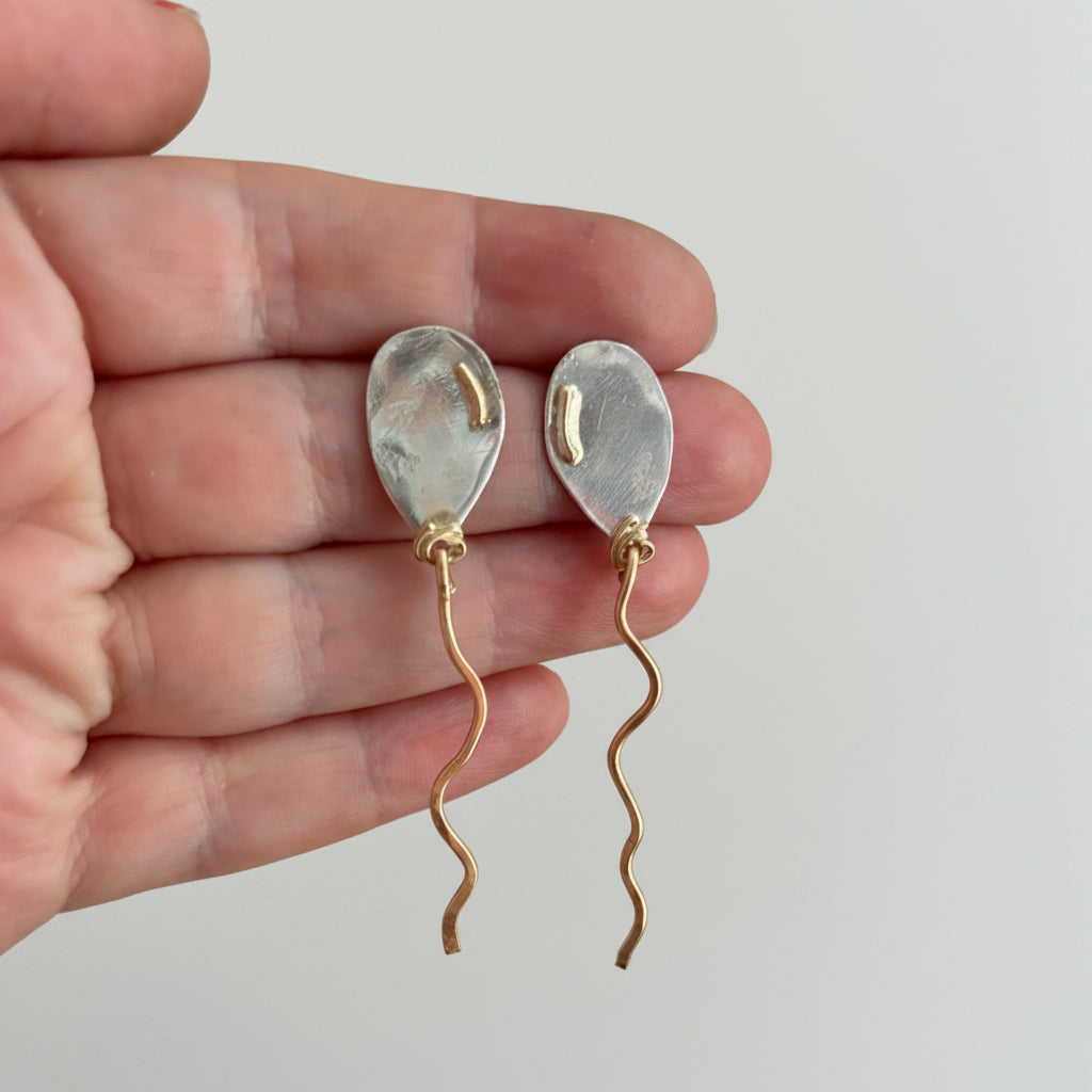 Statement Balloon Dangle Studs