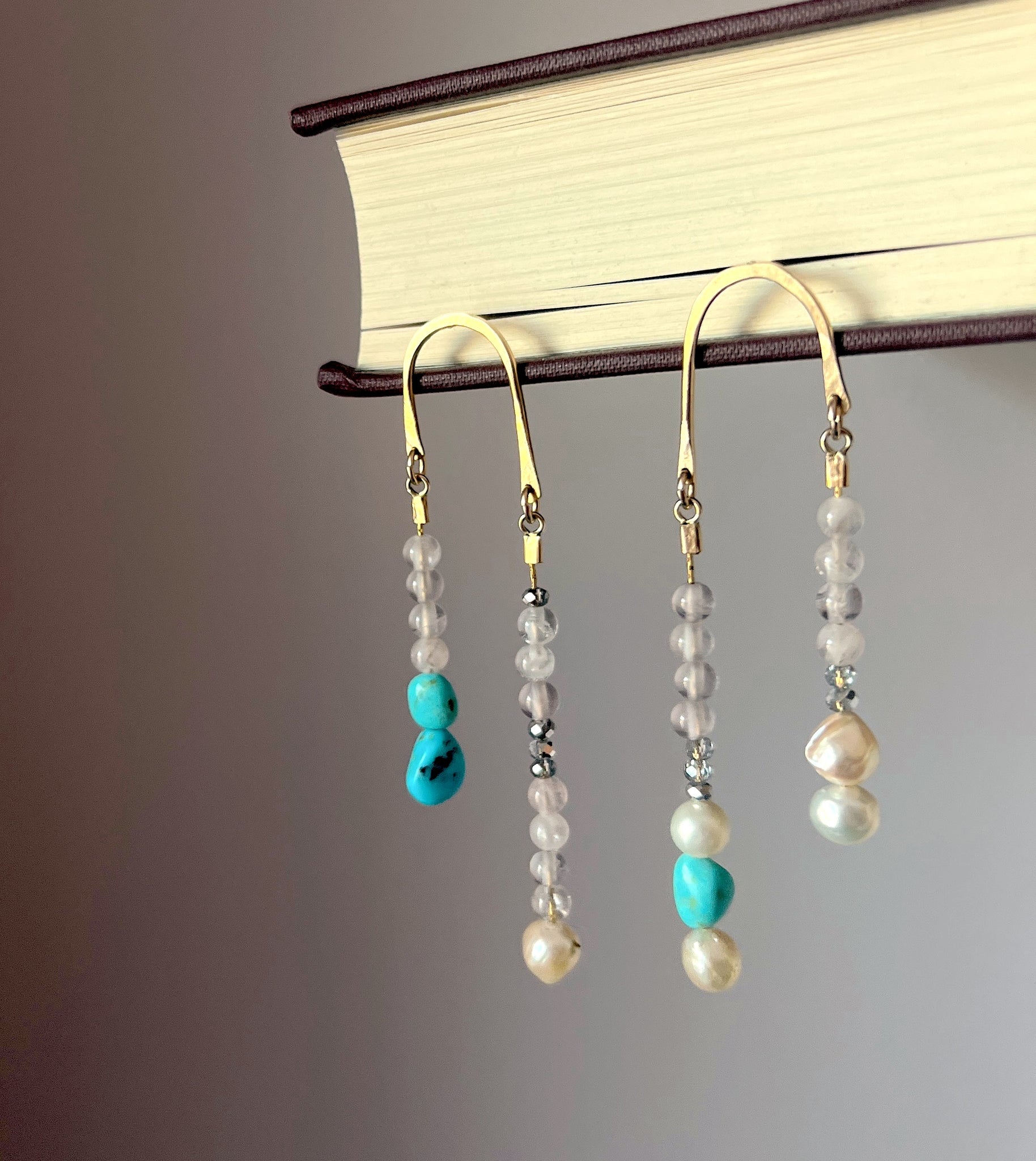 Mixed Bead Dangle Earrings