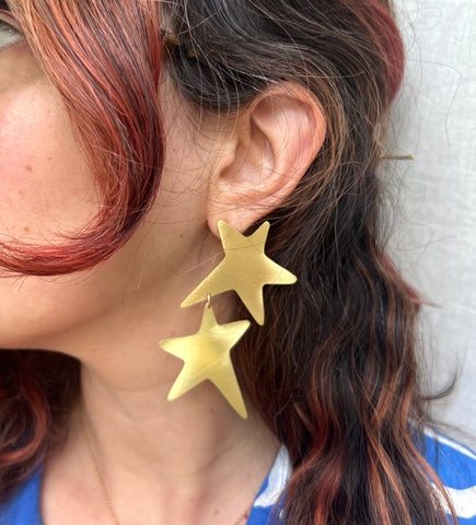 Double Star Stud Dangles