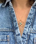 Emerald Daisy Pendant