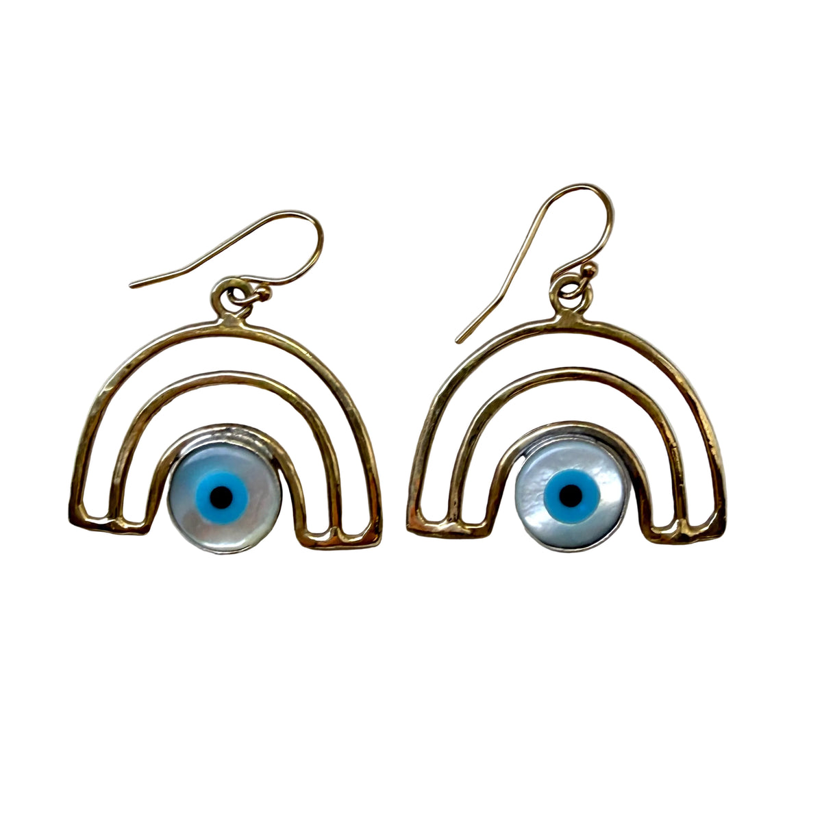 Evil Eye Rainbow Dangles