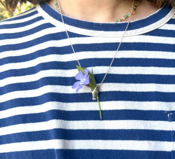 Hand Holding flowers Pendant