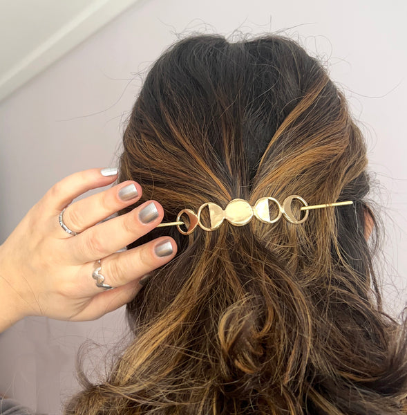 Lunar Moon Phase Hair Slide Hair Pin