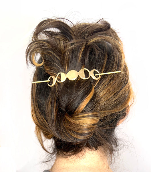 Lunar Moon Phase Hair Slide Hair Pin