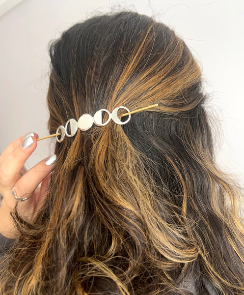 Lunar Moon Phase Hair Slide Hair Pin