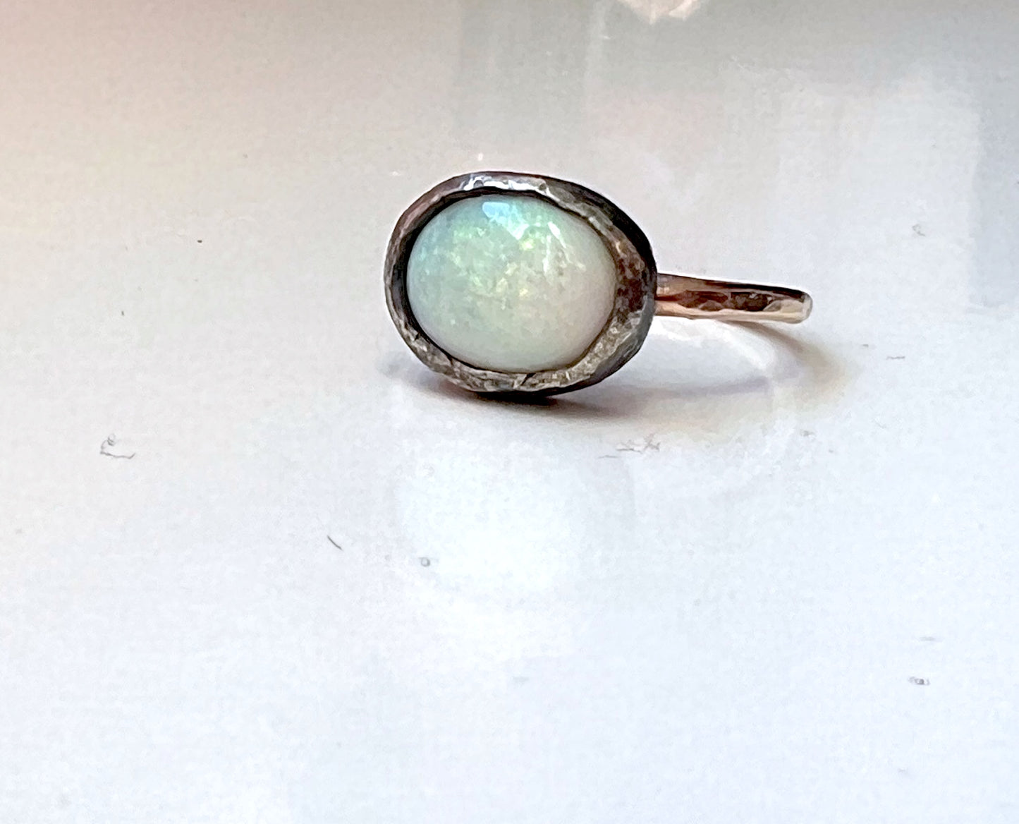 Opal Ring in Sterling and 14k Goldfill