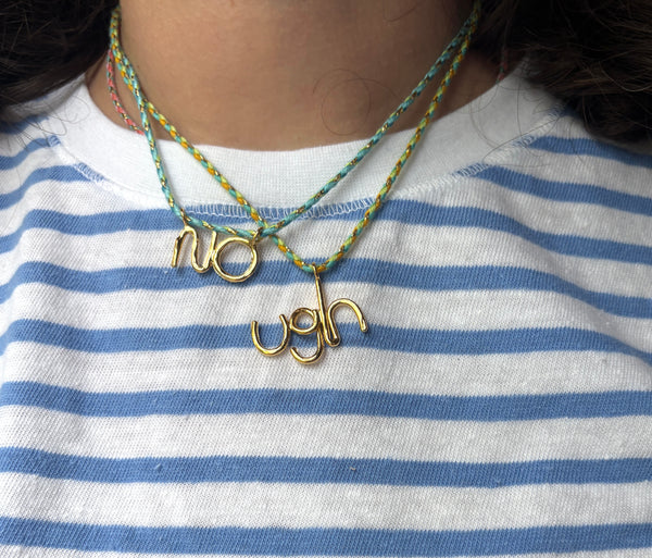 Ugh and No on Colorful Cotton Cord