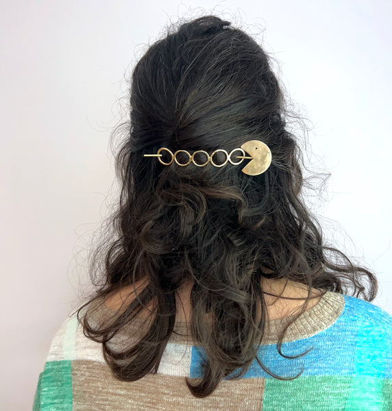 Pac Man Hair Pin