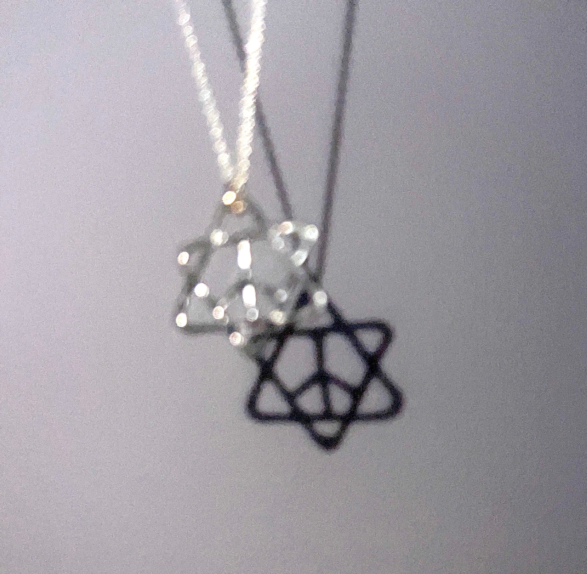 Jewish Star Peace Sign Pendant