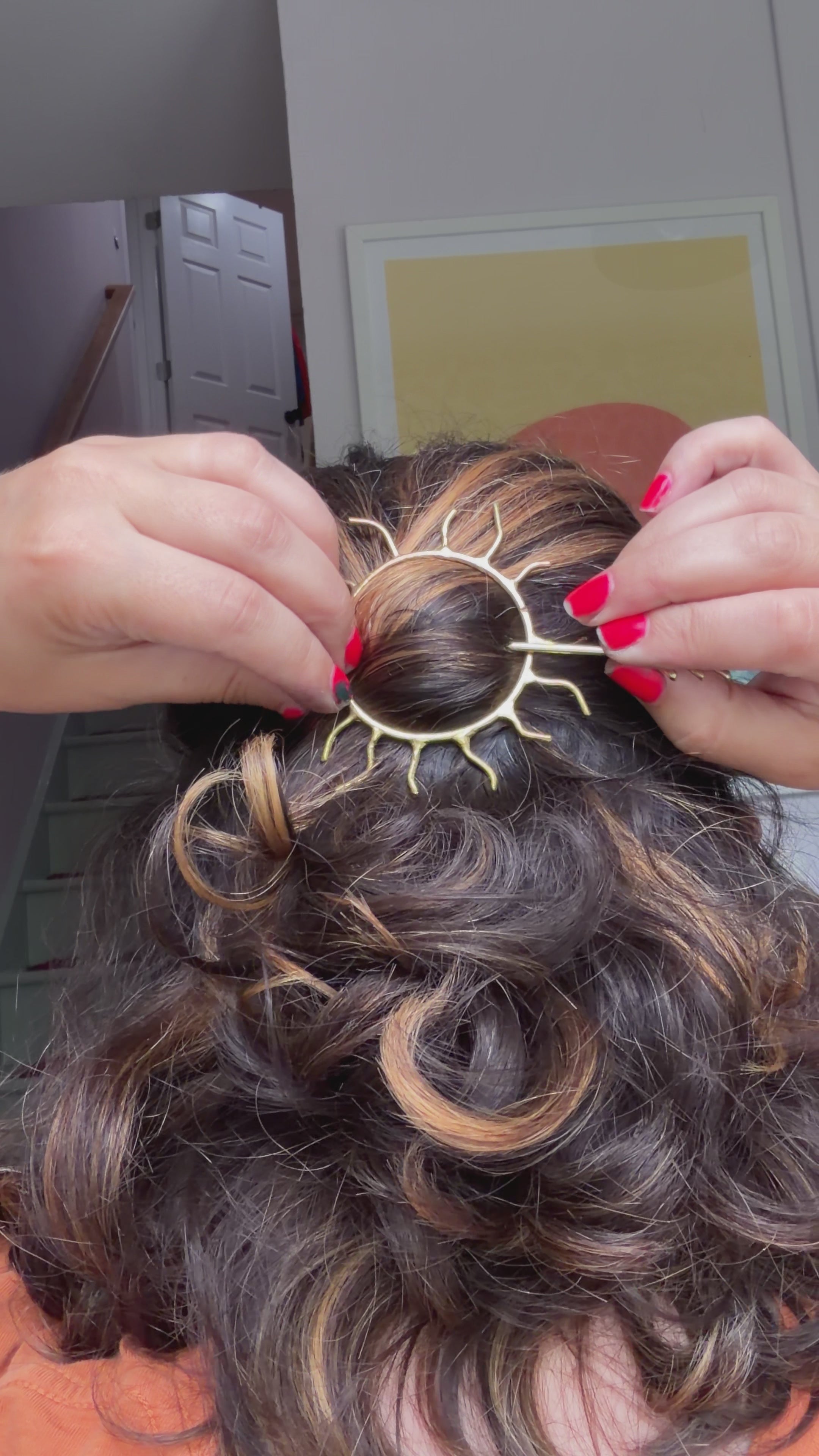 Made to Order Apollo Inspired Sun and Arrow Hair Pin