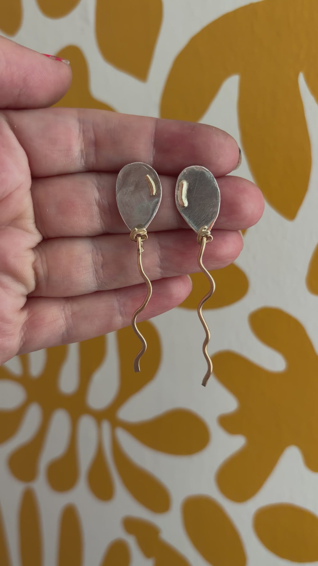 Statement Balloon Dangle Studs