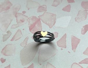 Nest Heart Ring