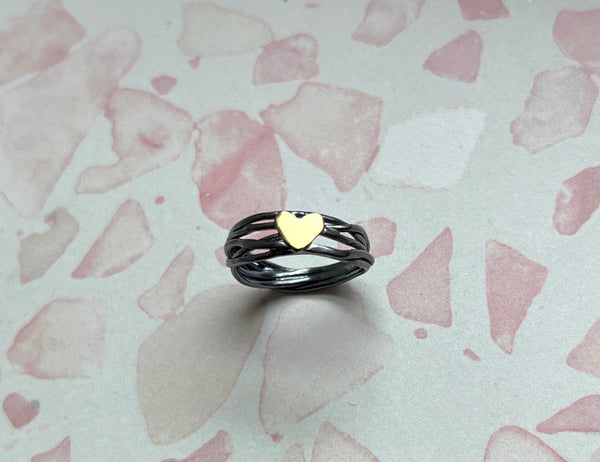 Nest Heart Ring