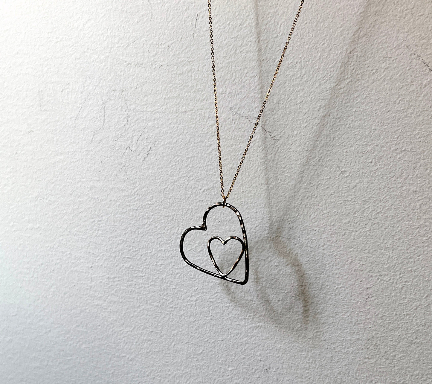 I carry your heart with me Pendant in Gold and Black