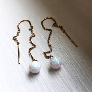 Opal ear threads