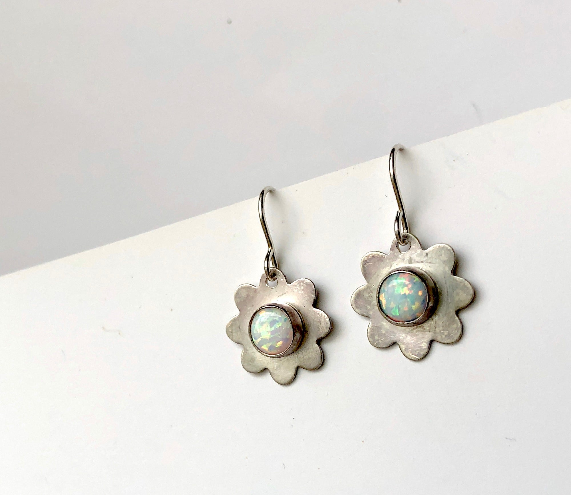 Opal Daisy Dangles