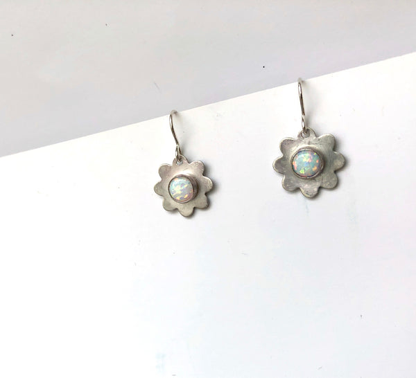 Opal Daisy Dangles