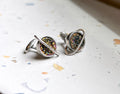 Druzy Saturn Cuff Links