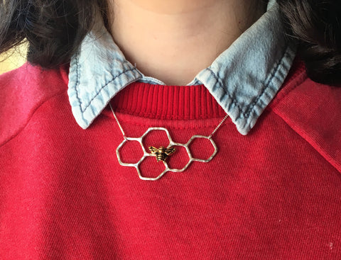 Honeycomb in Silver