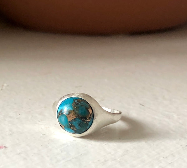 Turquoise Scoop Ring