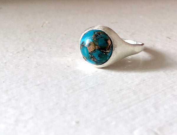 Turquoise Scoop Ring